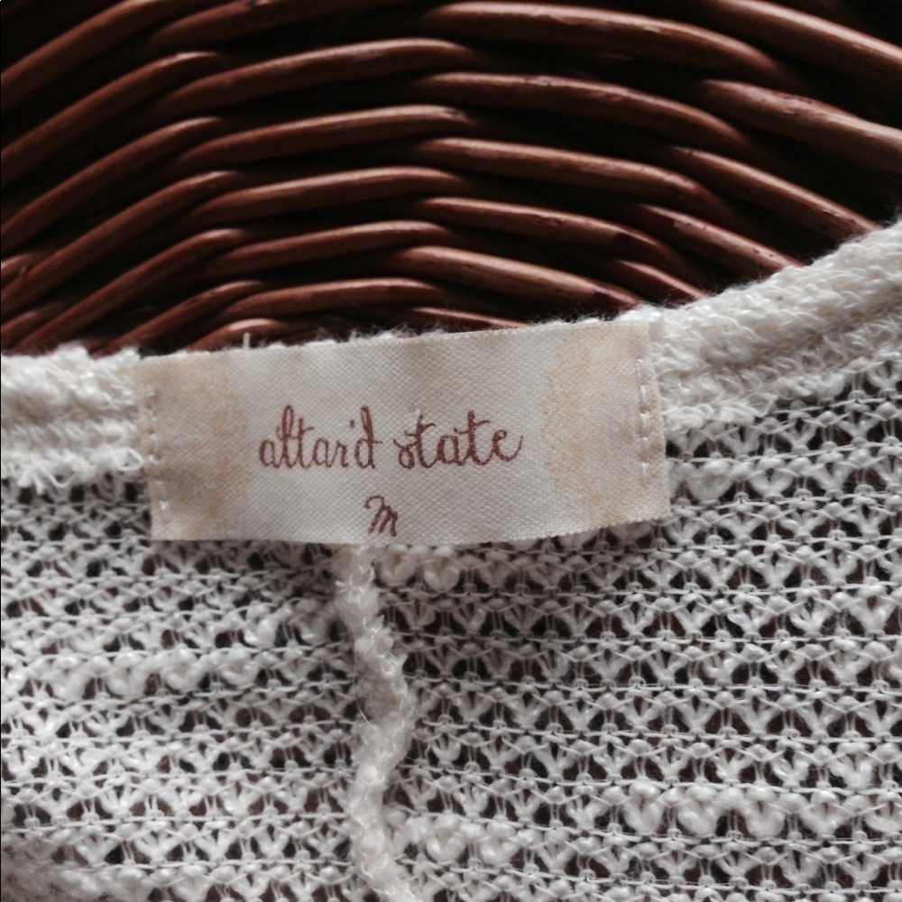 Altar"d State Cream Sleeveless Tunic women’s Size Medium - Picture 5 of 5
